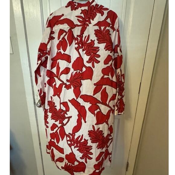 ANTHROPOLOGIE Maeve Floral Printed Shirt Dress M - Picture 8 of 9